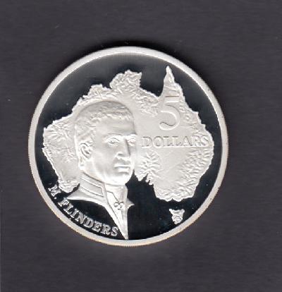 Beschrijving: 5 Dollars  MATTHEW FLINDERS